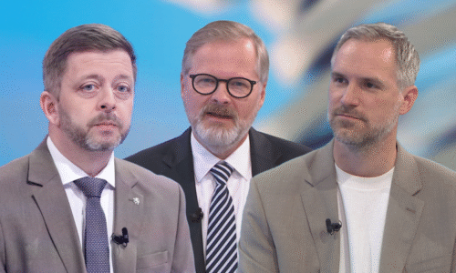 Zajdeme na pivo, Vítku? Rakušan Fialovo pozvání přijal, rozdává letáky Pirátů. Hřib stále váhá