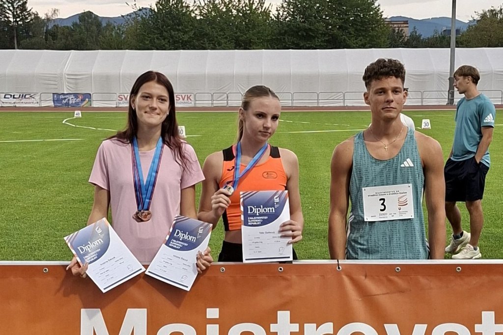 Atletika: žiačky a žiaci s republikovými medailami