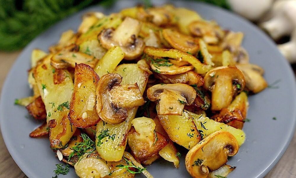 Einfach und lecker – Bratkartoffeln mit Champignons in 15 Minuten!