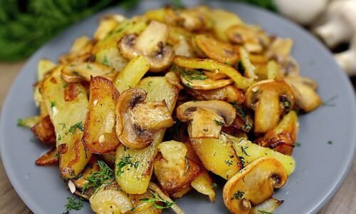 Einfach und lecker – Bratkartoffeln mit Champignons in 15 Minuten!