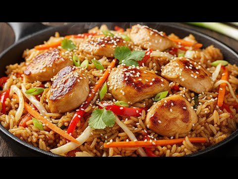 ASMR Cooking video/ How to Cook Tasty Fried Rice Step by Step