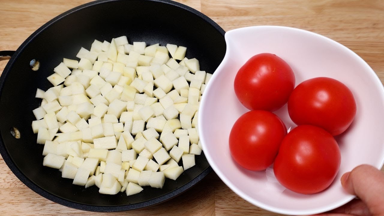 1 Potato & 4 Tomatoes To Satisfy The Whole Family, Simply and Delicious!