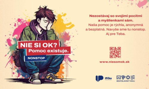 Duševné zdravie mladých je stále v centre pozornosti. Projekt NIE SOM OK má v Bratislavskom kraji za sebou viac ako 2200 intervencií Duševné zdravie mladých je stále v centre pozornosti. Projekt NIE SOM OK má v Bratislavskom kraji za sebou viac ako 2200 intervencií
