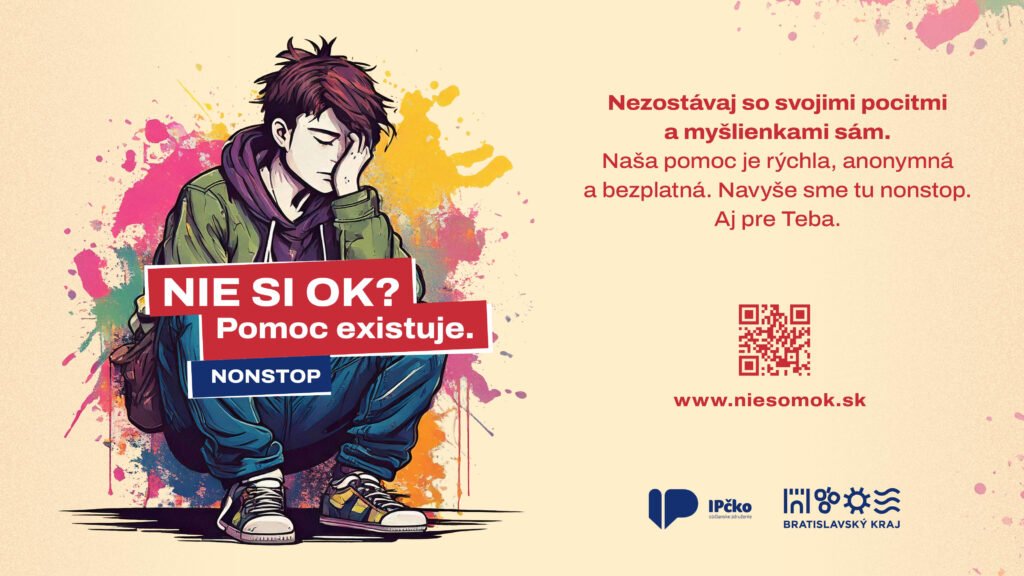 Duševné zdravie mladých: Projekt NIE SOM OK má v Bratislavskom kraji za tri roky viac ako 2200 intervencií Duševné zdravie mladých: Projekt NIE SOM OK má v Bratislavskom kraji za tri roky viac ako 2200 intervencií