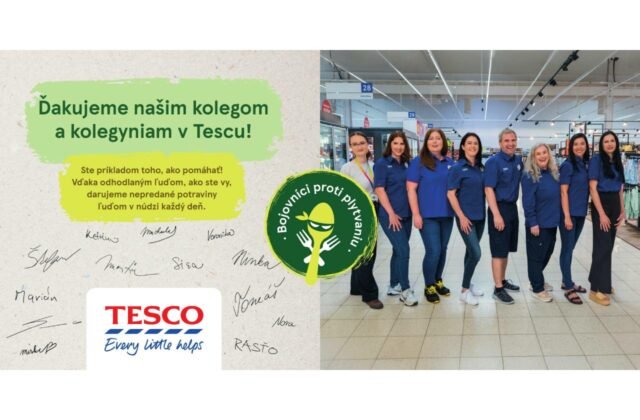 570337_new-project-1-640x420.jpg Vďaka Bojovníkom proti plytvaniu Tesco darovalo 13,4 milióna porcií jedla ľuďom v núdzi