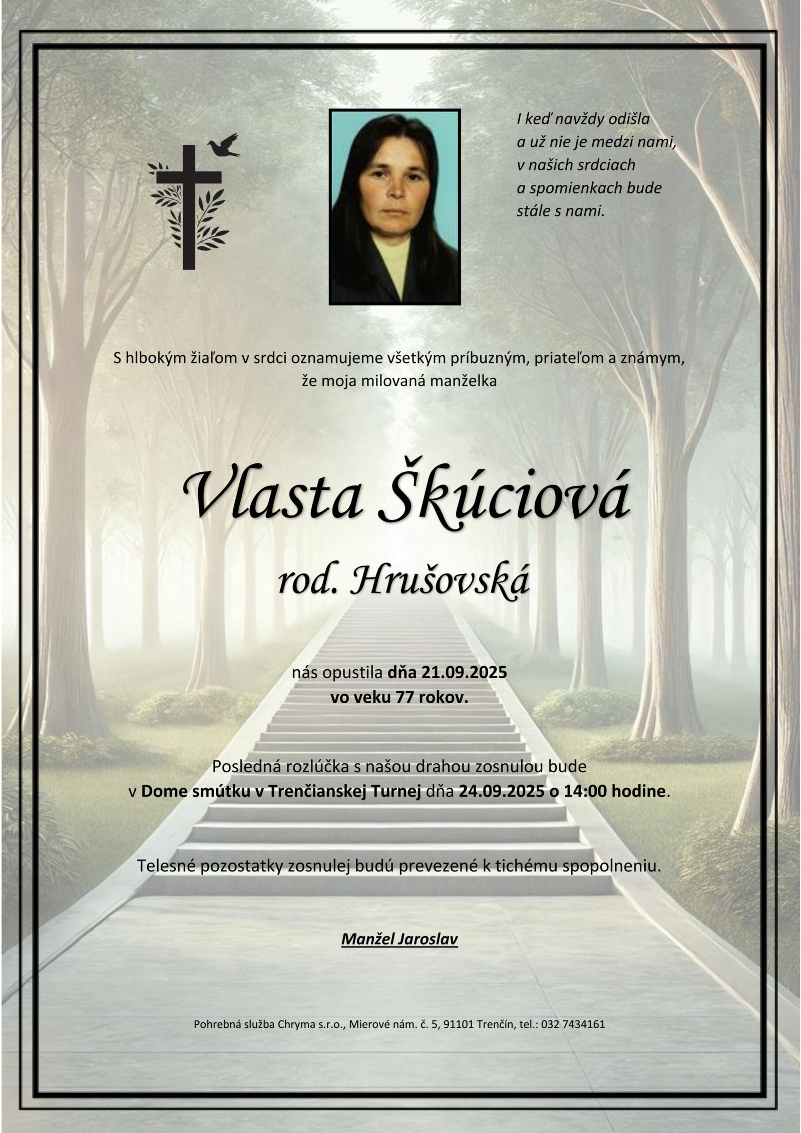 Vlasta Škúciová rod. Hrušovská