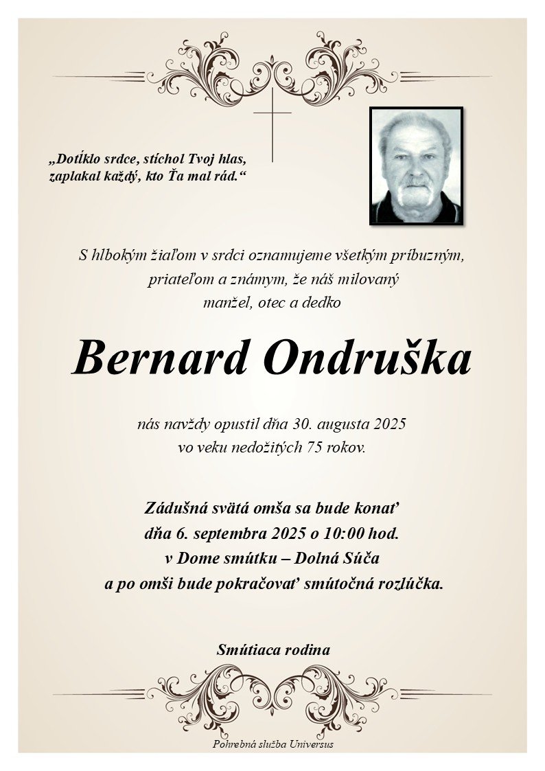 Bernard Ondruška Bernard Ondruška