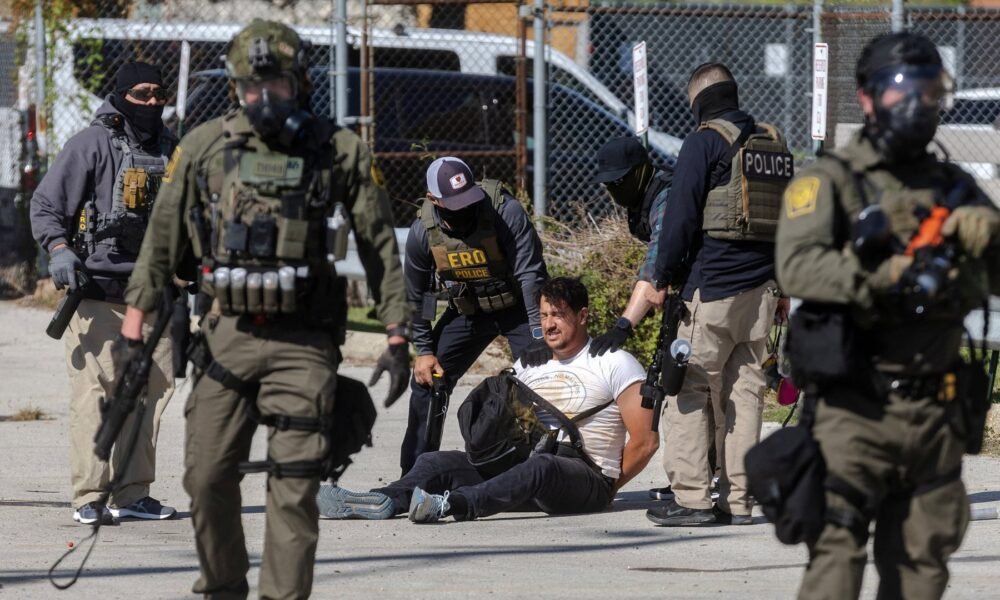 Protest at Illinois ICE facility draws tear gas, accusations of violence