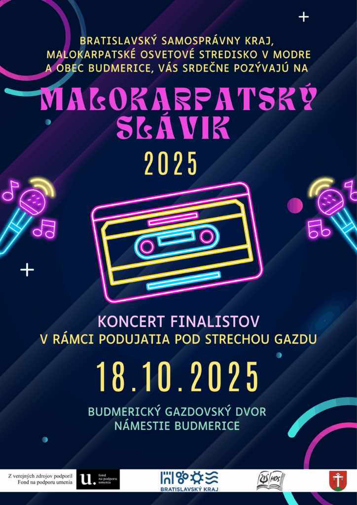 Prihlasovanie do súťaže Malokarpatský slávik 2025 je otvorené 