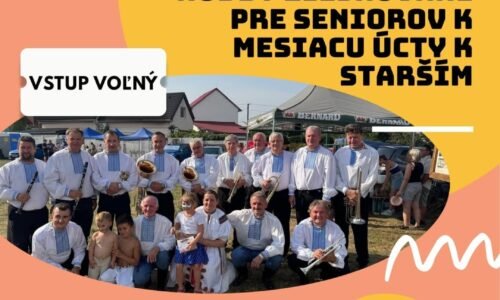 Kultúra Topoľčany: Mesto Topoľčany v zastúpení primátorkou Alexandrou Gieciovou pozýva seniorov na koncert Dychovej hudby Lieskované.