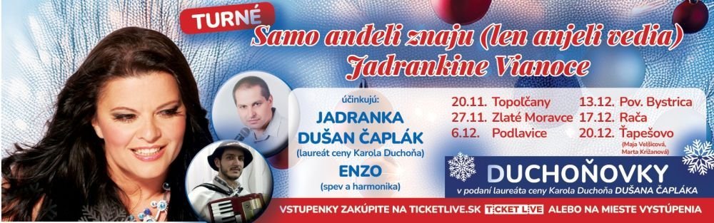 Kultúra Topoľčany: Najznámejšia interpretka balkánskych piesní JADRANKA prináša na Slovensko to najlepšie zo srbských a chorvátskych hitov. Kultúra Topoľčany: Najznámejšia interpretka balkánskych piesní JADRANKA prináša na Slovensko to najlepšie zo srbských a chorvátskych hitov.