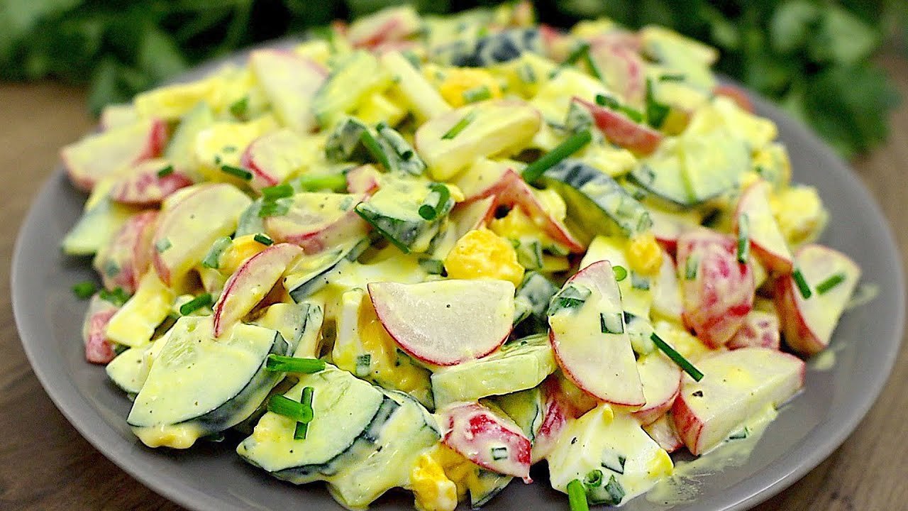 Schnelles Salatrezept! Leichter und leckerer Salat in 10 Minuten!