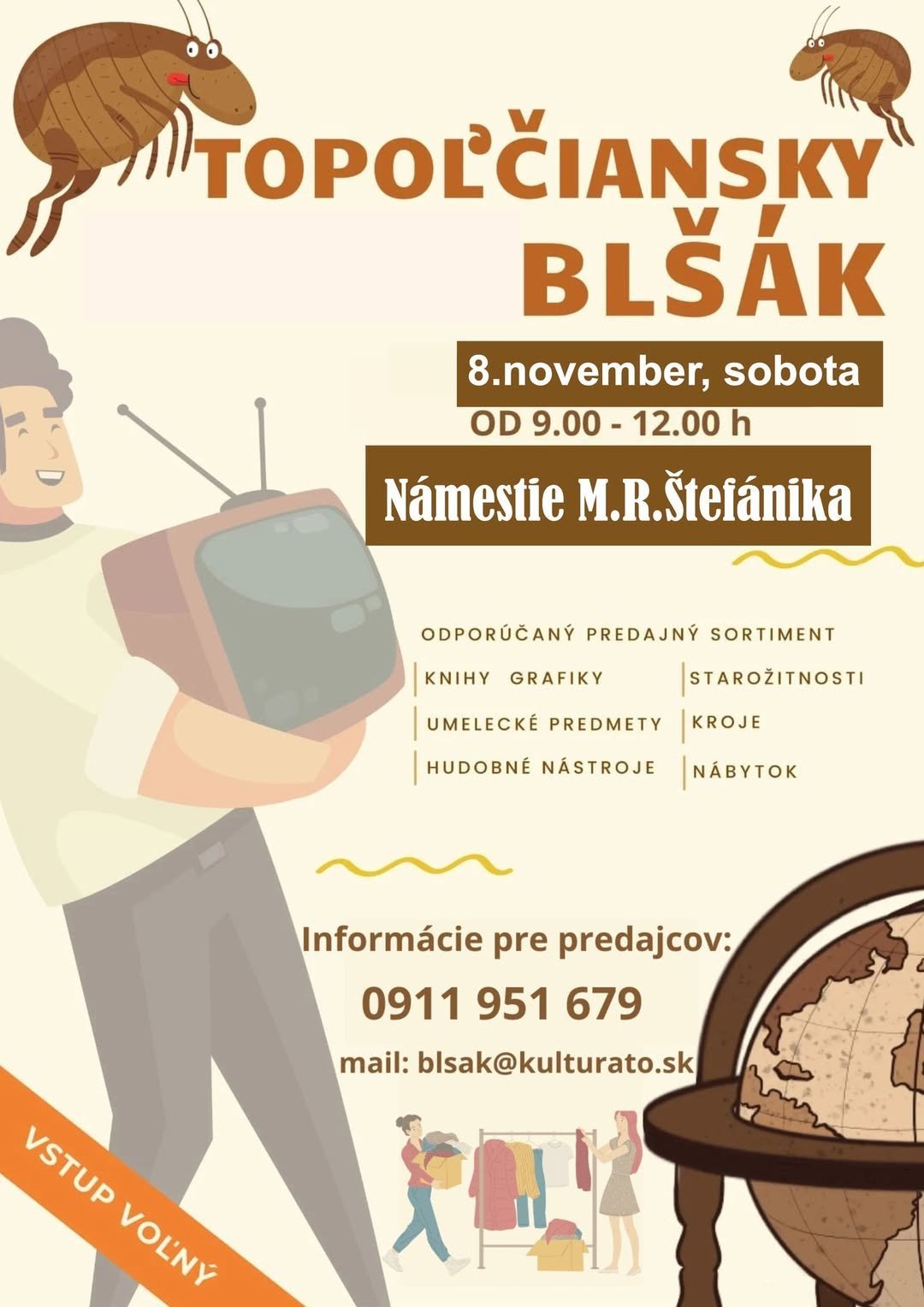 Kultúra Topoľčany: Topoľčiansky blšák sa najbližšie uskutoční
