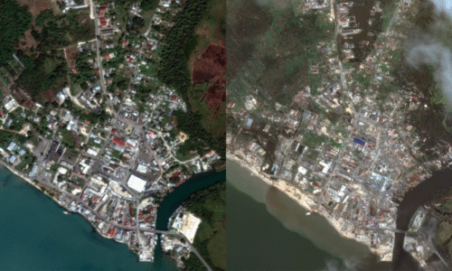 Zkáza v Karibiku OBRAZEM: Snímky z vesmíru zachycují stav před a po příchodu ničivého živlu Zkáza v Karibiku OBRAZEM: Snímky z vesmíru zachycují stav před a po příchodu ničivého živlu