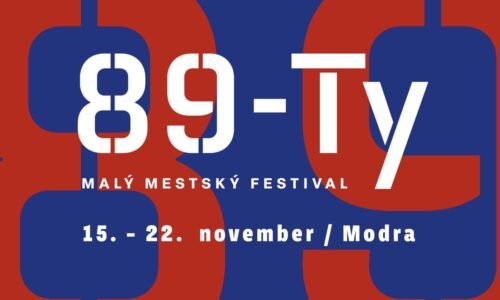 Kultúrne centrum Modra: Malý mestský festival 89 – TY!