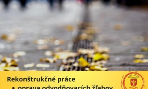 Mesto Vráble: Pokračujeme v oprave žľabov na sídlisku Lúky
