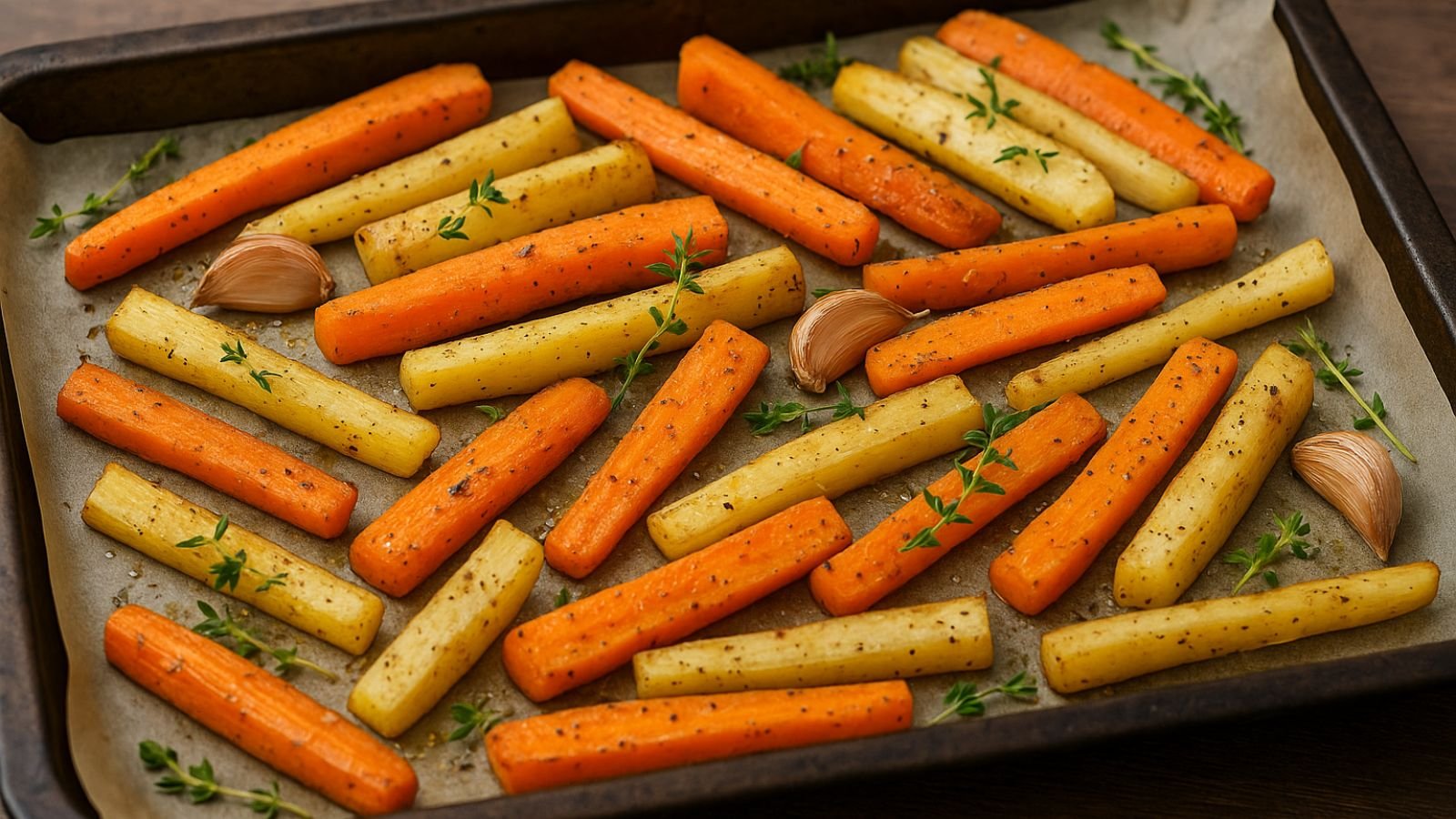 Pečená koreňová zelenina s bylinkami: Zdravá a chutná príloha