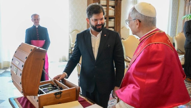 Lev XIV. prijal prezidenta Čile Borica Lev XIV. prijal prezidenta Čile Borica