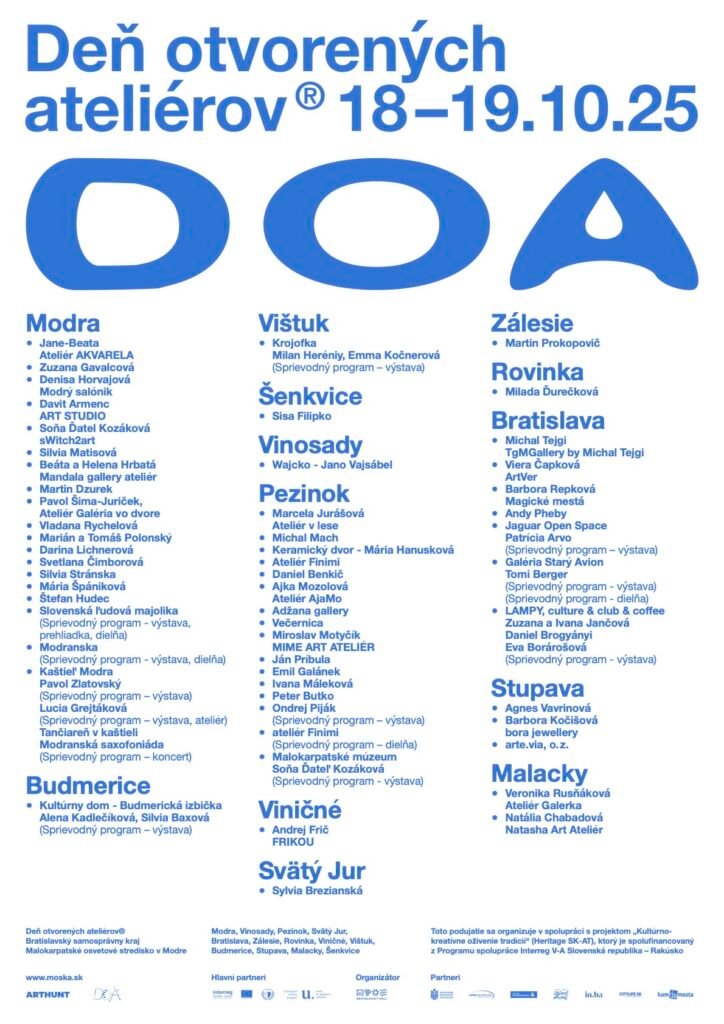 Deň otvorených ateliérov® 2025  Deň otvorených ateliérov® 2025
