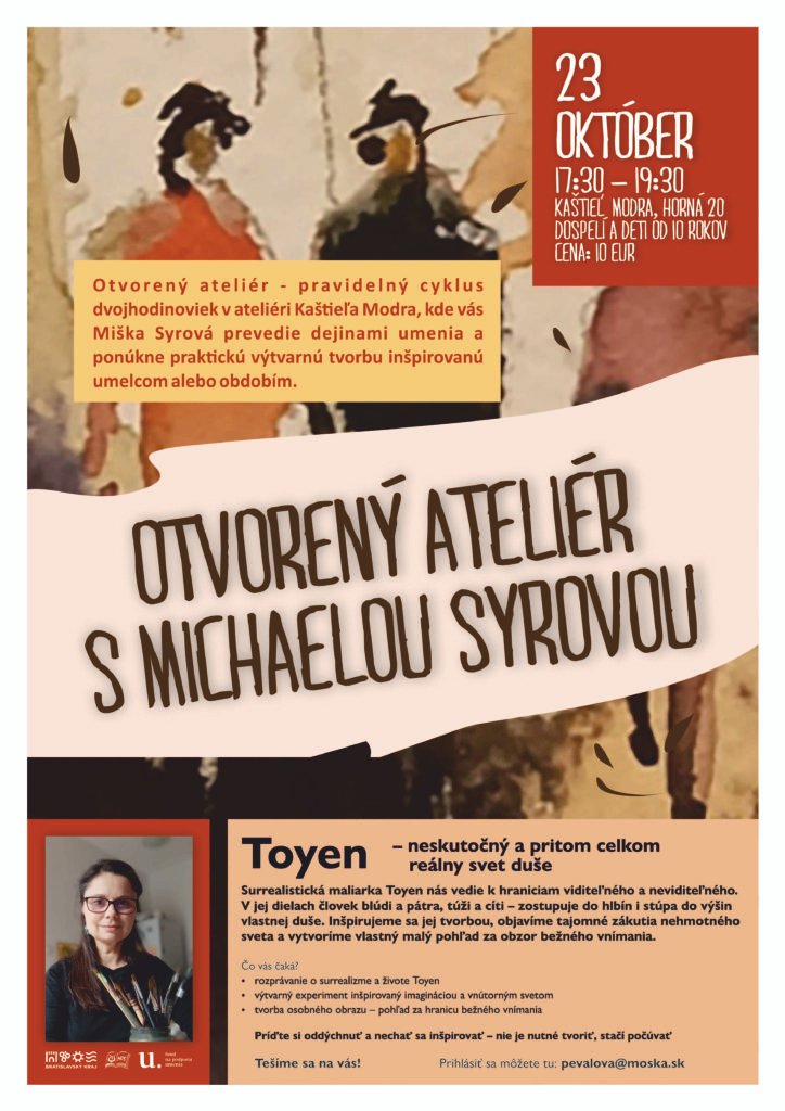 Otvorený ateliér s Michaelou Syrovou pokračuje Otvorený ateliér s Michaelou Syrovou pokračuje