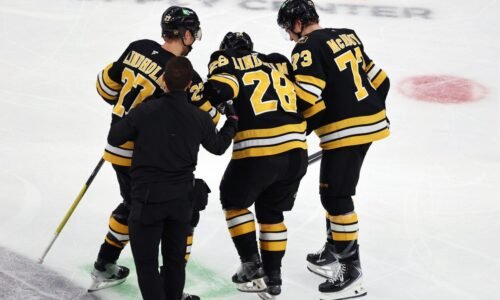 Boston v obrovských problémoch. Spolu s Pastrňákom boli oporami tímu, teraz je však zranený Boston v obrovských problémoch. Spolu s Pastrňákom boli oporami tímu, teraz je však zranený