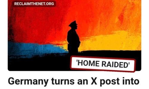 Nemecká polícia použila príspevok na X ako dôvod na policajnú raziu