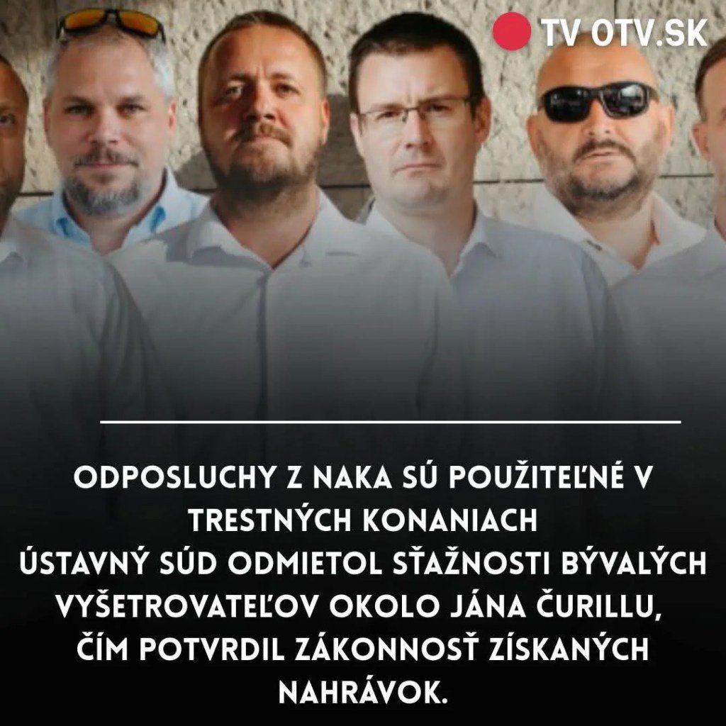 Odposluchy z priestorov NAKA môžu byť použité v trestných konaniach