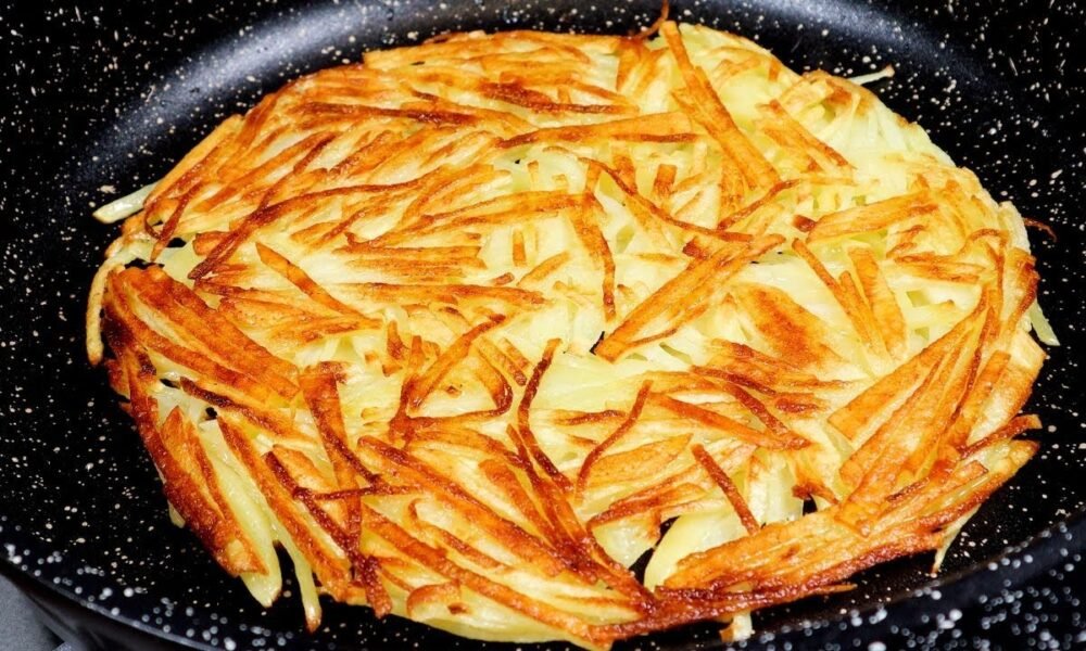 Only1 Ingredient! Quick breakfast in 5 minutes! Super easy and crispy potato recipe