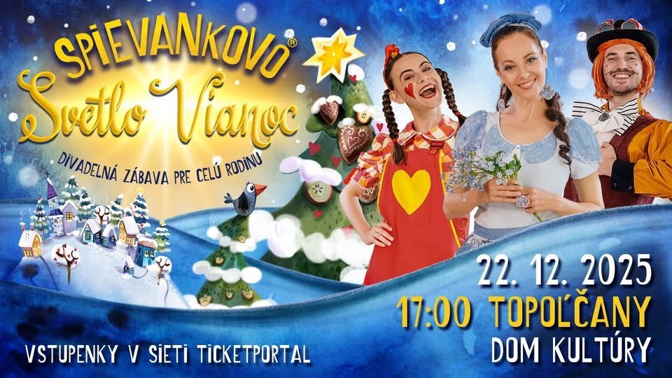 Kultúra Topoľčany: TIETO VIANOCE BUDÚ MAGICKÉ Kultúra Topoľčany: TIETO VIANOCE BUDÚ MAGICKÉ