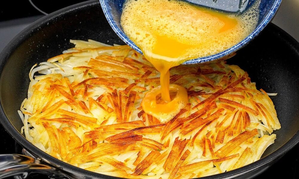 Gießen Sie einfach das Ei auf die Kartoffeln und das Ergebnis wird erstaunlich sein!
