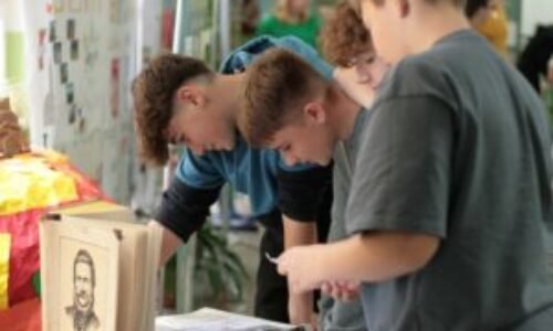 V Sľažanoch s Ľudovítom Štúrom počas Dňa školských knižníc