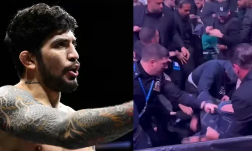 VIDEO Kontroverzný Dillon Danis sa zaplietol do divokej šarvátky s tímom Khabiba na turnaji UFC 322