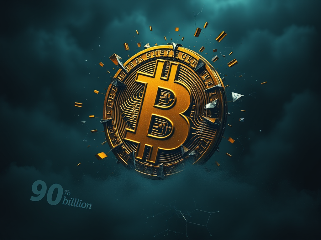 Bitcoin klesol pod 90 000 dolárov