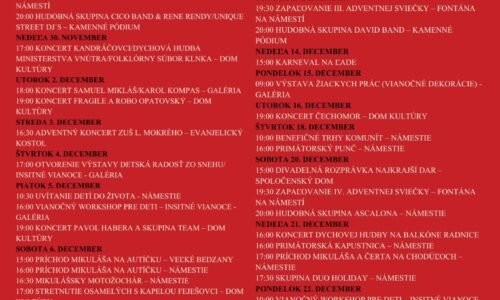 Kultúra Topoľčany: Nech sa páči, pozrite si program, ktorý vás čaká v meste Topoľčany, Kultúra Topoľčany: Nech sa páči, pozrite si program, ktorý vás čaká v meste Topoľčany,