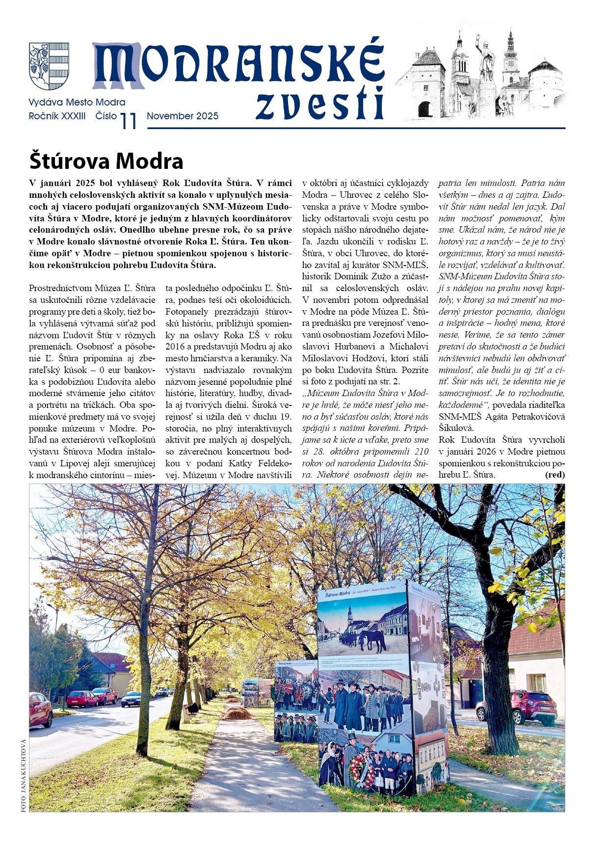Kultúrne centrum Modra: NOVEMBROVÉ ZVESTI