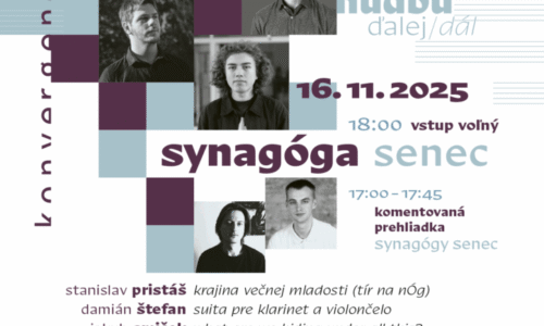 BSK: Posúvame hudbu ďalej! Koncert laureátov 4. ročníka skladateľskej súťaže festivalu Konvergencie sa uskutoční v Synagóge Senec BSK: Posúvame hudbu ďalej! Koncert laureátov 4. ročníka skladateľskej súťaže festivalu Konvergencie sa uskutoční v Synagóge Senec