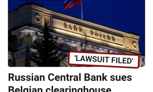 Ruská centrálna banka žaluje belgický clearingový ústav Euroclear