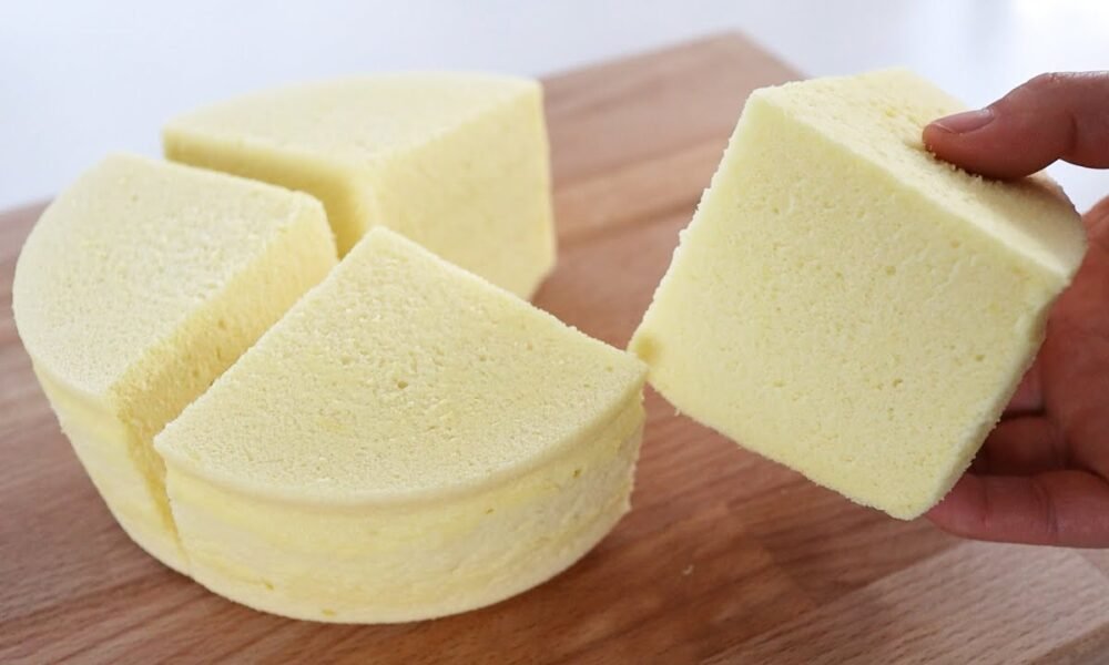 Can’t believe this cake really looks like a sponge! Fluffy and Moist! No Oven! No Baking powder!