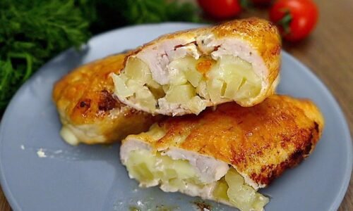 Überraschen Sie Ihre Gäste! Saftige Hähnchenbrust mit Füllung! Einfach und lecker!