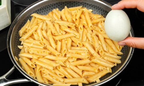 ❗ Hast du die Nudeln mit EI probiert? Nach dem Versuch können Sie ohne Eier nicht essen! 😋💯