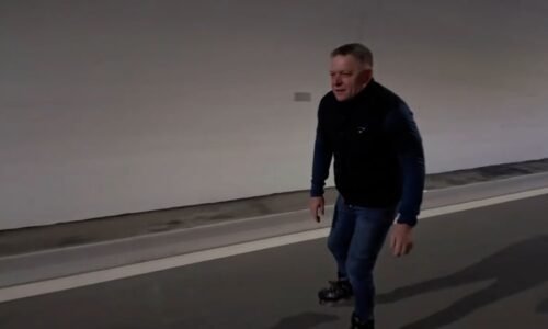 Nový tunel zrychlí cestu z Česka do Tater. Otevřel ho Fico na kolečkových bruslích