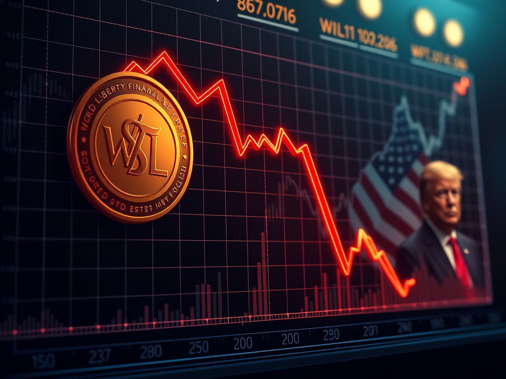 Trumpov token WLFI: Rok 2025 S Poklesom o 40%