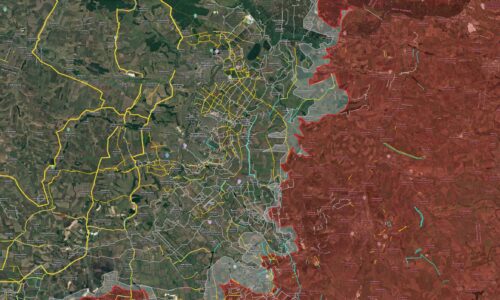 Zaujímavá schéma opevnení, ktoré pripravil ukrowehrmacht v obrannom pásme Kramatorsk-Slavjansk