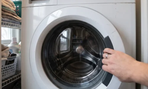 Voda zostala v bubne a práčka sa neotvorí? Neťahajte za dvierka: tento postup vám môže ušetriť vytopenú kúpeľňu aj servis